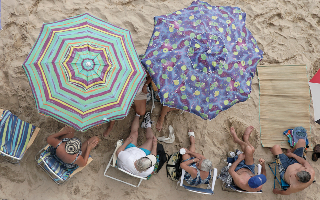 Florida family spending time together outside their home.